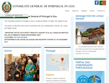 Tablet Screenshot of consuladoportugalgoa.com